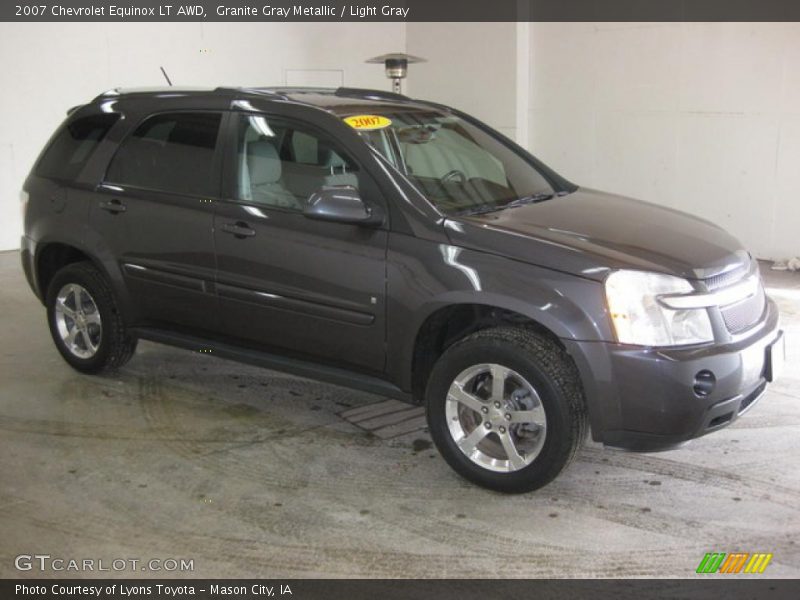 Granite Gray Metallic / Light Gray 2007 Chevrolet Equinox LT AWD