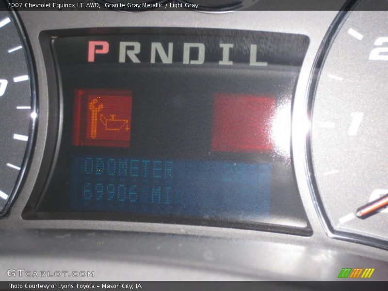 Granite Gray Metallic / Light Gray 2007 Chevrolet Equinox LT AWD