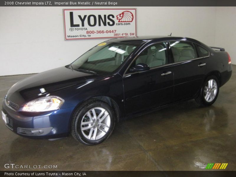 Imperial Blue Metallic / Neutral Beige 2008 Chevrolet Impala LTZ