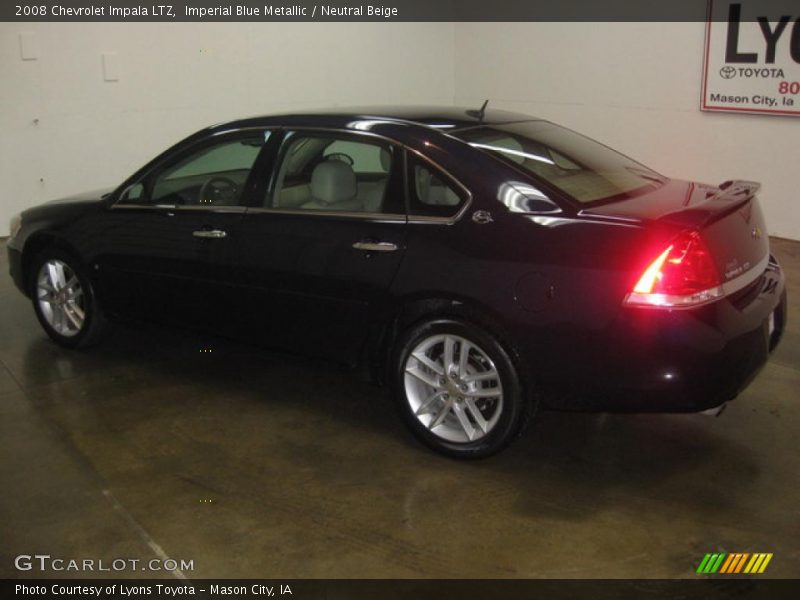 Imperial Blue Metallic / Neutral Beige 2008 Chevrolet Impala LTZ