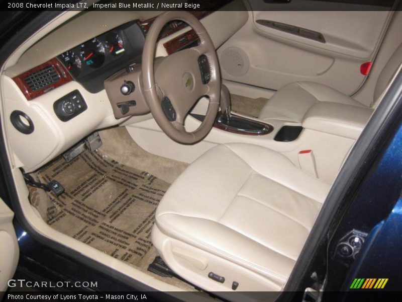 Imperial Blue Metallic / Neutral Beige 2008 Chevrolet Impala LTZ