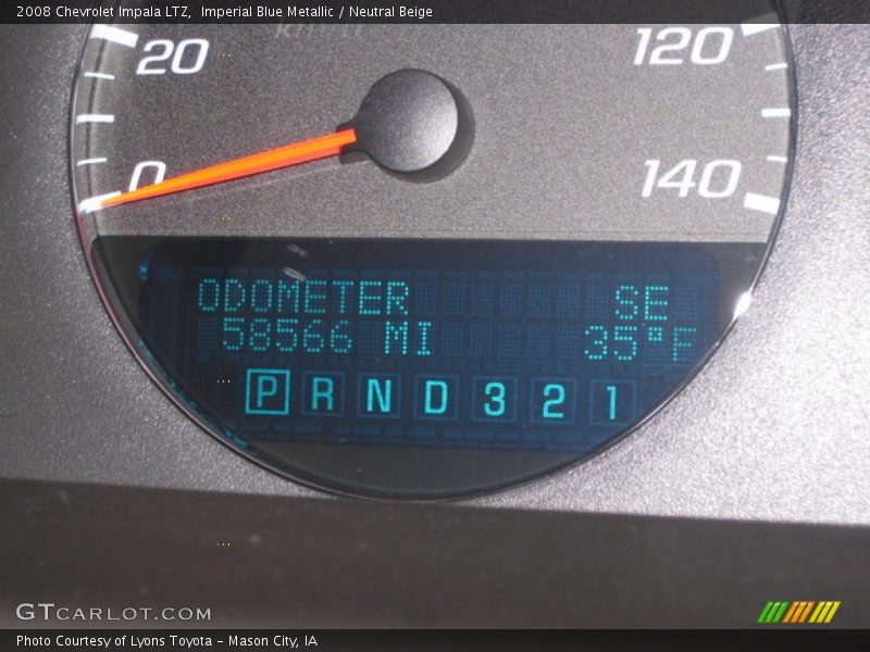 Imperial Blue Metallic / Neutral Beige 2008 Chevrolet Impala LTZ