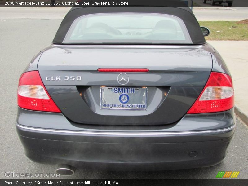 Steel Grey Metallic / Stone 2008 Mercedes-Benz CLK 350 Cabriolet