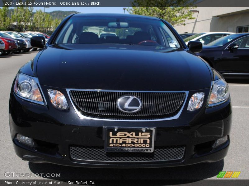 Obsidian Black / Black 2007 Lexus GS 450h Hybrid