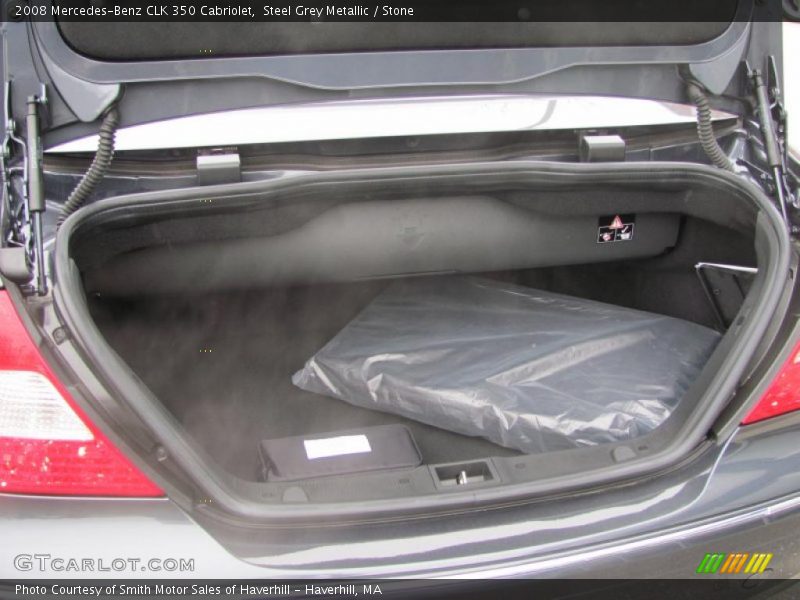 Steel Grey Metallic / Stone 2008 Mercedes-Benz CLK 350 Cabriolet