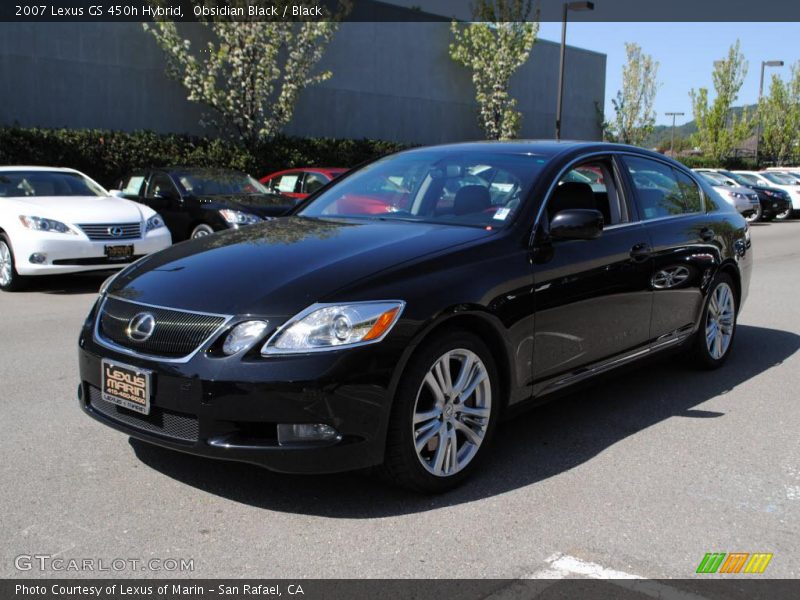Obsidian Black / Black 2007 Lexus GS 450h Hybrid