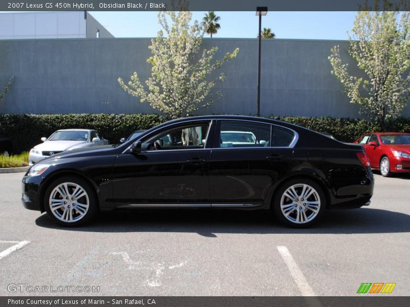 Obsidian Black / Black 2007 Lexus GS 450h Hybrid