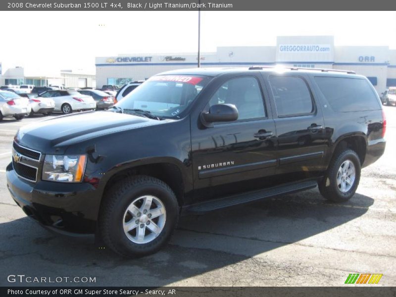 Black / Light Titanium/Dark Titanium 2008 Chevrolet Suburban 1500 LT 4x4