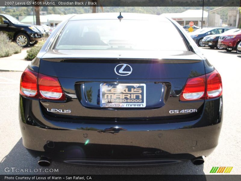 Obsidian Black / Black 2007 Lexus GS 450h Hybrid