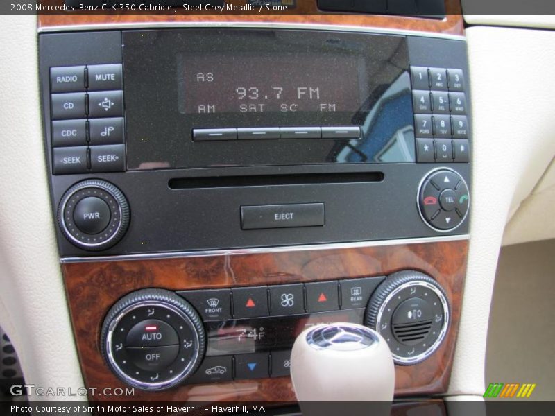 Steel Grey Metallic / Stone 2008 Mercedes-Benz CLK 350 Cabriolet