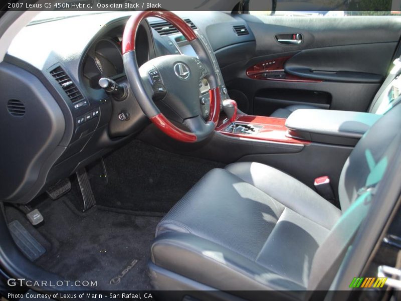 Obsidian Black / Black 2007 Lexus GS 450h Hybrid