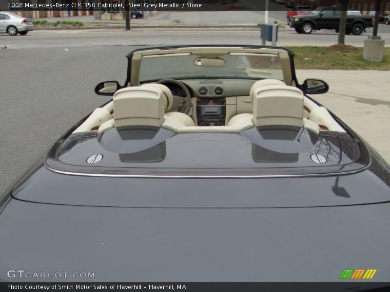 Steel Grey Metallic / Stone 2008 Mercedes-Benz CLK 350 Cabriolet