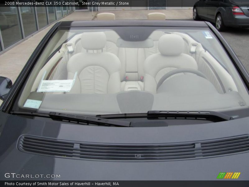 Steel Grey Metallic / Stone 2008 Mercedes-Benz CLK 350 Cabriolet