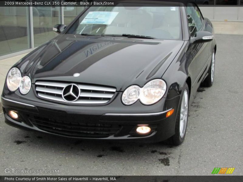 Black / Black/Stone 2009 Mercedes-Benz CLK 350 Cabriolet