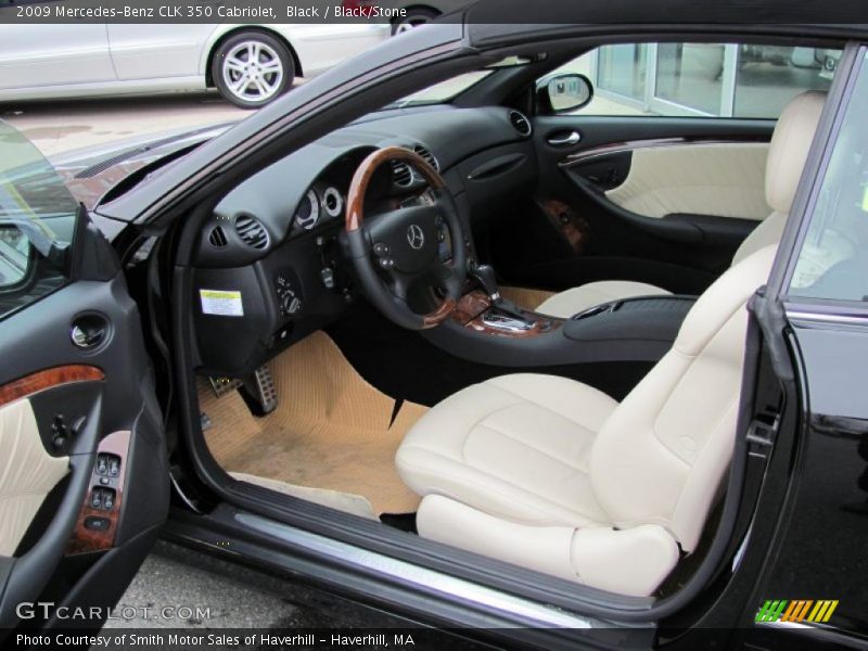 Black / Black/Stone 2009 Mercedes-Benz CLK 350 Cabriolet