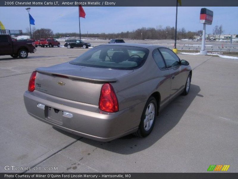 Amber Bronze Metallic / Ebony 2006 Chevrolet Monte Carlo LT