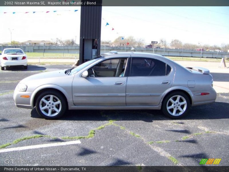 Majestic Blue Metallic / Blond 2002 Nissan Maxima SE