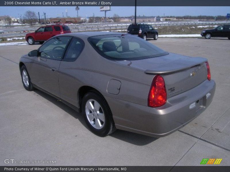 Amber Bronze Metallic / Ebony 2006 Chevrolet Monte Carlo LT