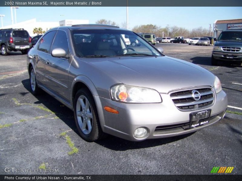Majestic Blue Metallic / Blond 2002 Nissan Maxima SE