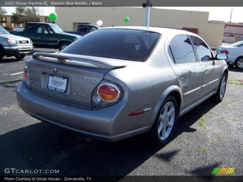 Majestic Blue Metallic / Blond 2002 Nissan Maxima SE