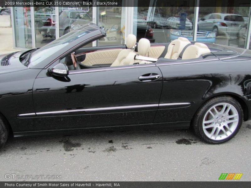 Black / Black/Stone 2009 Mercedes-Benz CLK 350 Cabriolet