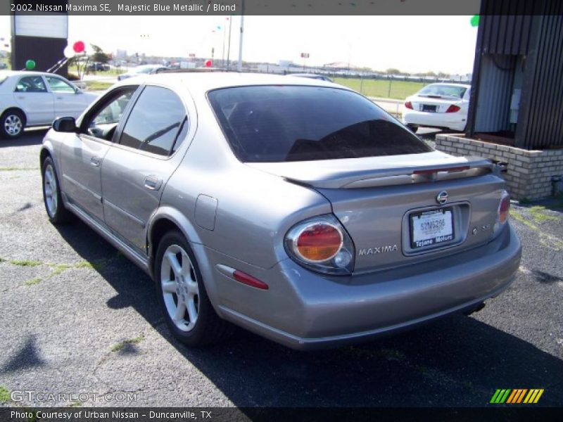Majestic Blue Metallic / Blond 2002 Nissan Maxima SE