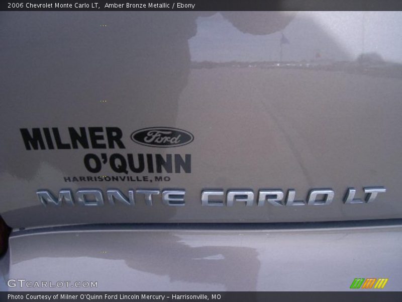 Amber Bronze Metallic / Ebony 2006 Chevrolet Monte Carlo LT