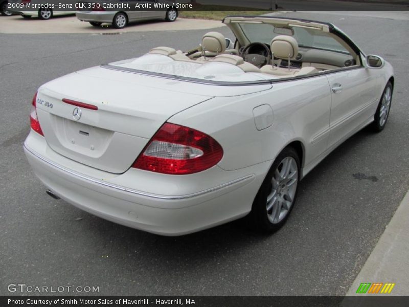 Arctic White / Stone 2009 Mercedes-Benz CLK 350 Cabriolet