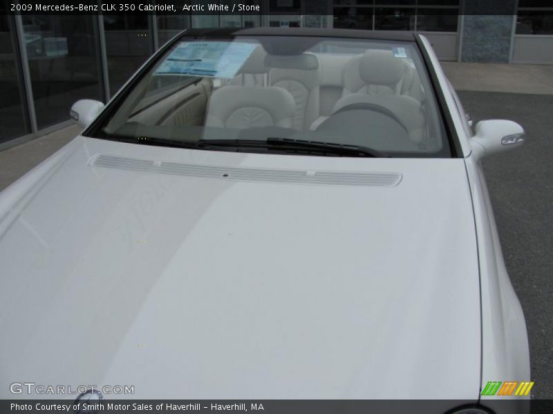 Arctic White / Stone 2009 Mercedes-Benz CLK 350 Cabriolet