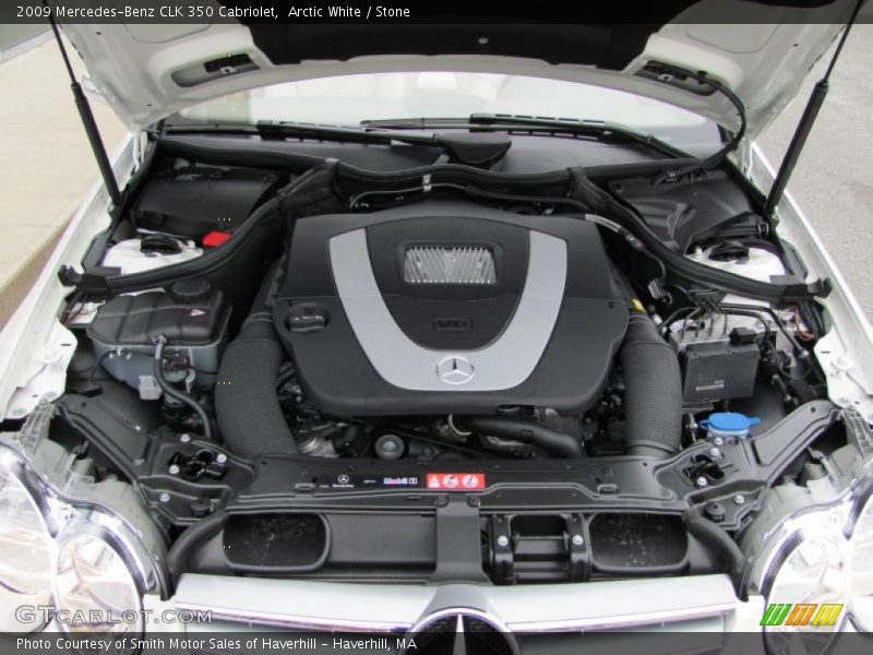 Arctic White / Stone 2009 Mercedes-Benz CLK 350 Cabriolet