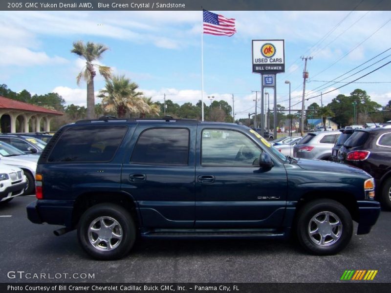 Blue Green Crystal / Sandstone 2005 GMC Yukon Denali AWD