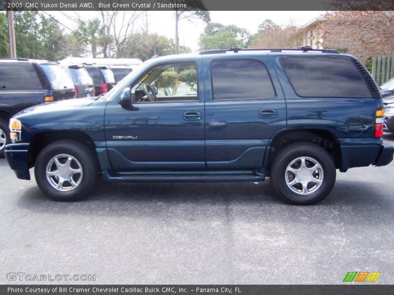 Blue Green Crystal / Sandstone 2005 GMC Yukon Denali AWD