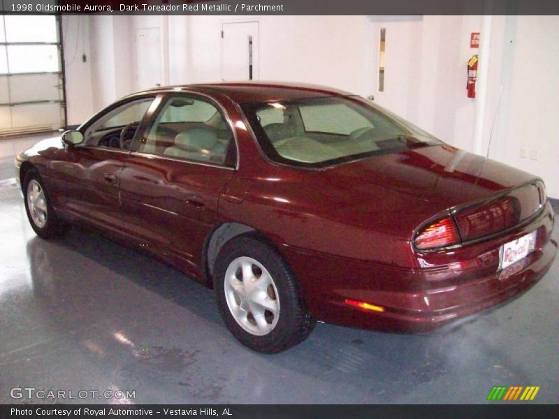 Dark Toreador Red Metallic / Parchment 1998 Oldsmobile Aurora