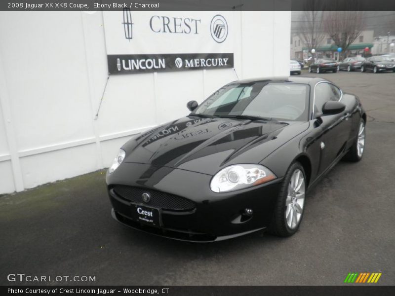 Ebony Black / Charcoal 2008 Jaguar XK XK8 Coupe