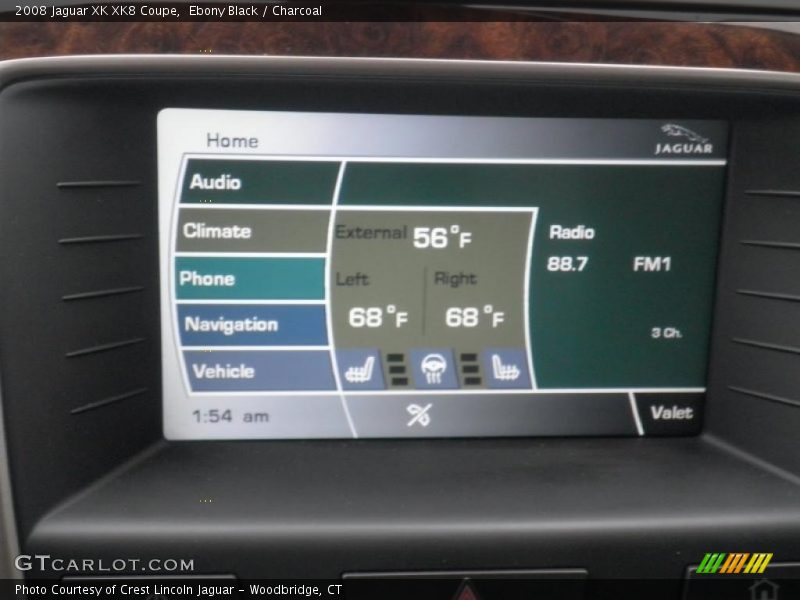 Ebony Black / Charcoal 2008 Jaguar XK XK8 Coupe
