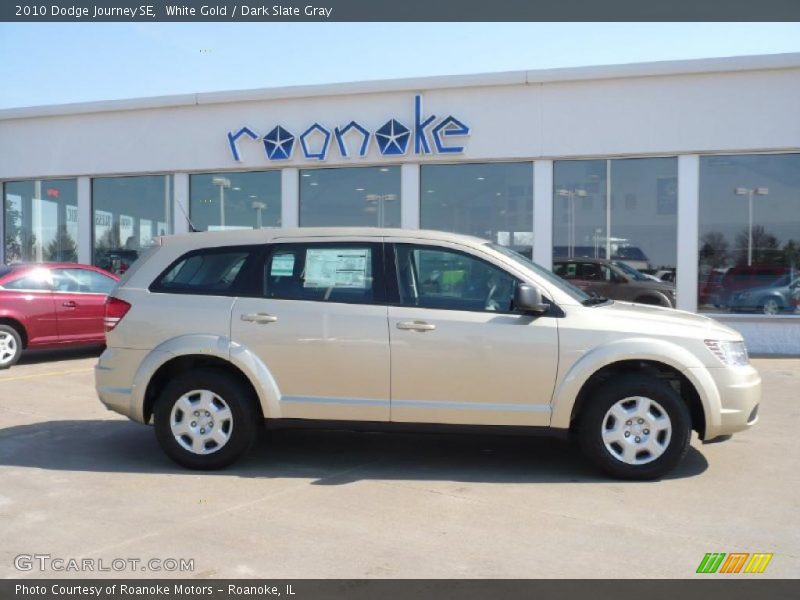 White Gold / Dark Slate Gray 2010 Dodge Journey SE