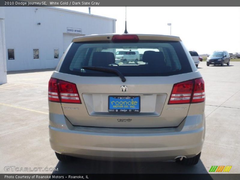 White Gold / Dark Slate Gray 2010 Dodge Journey SE