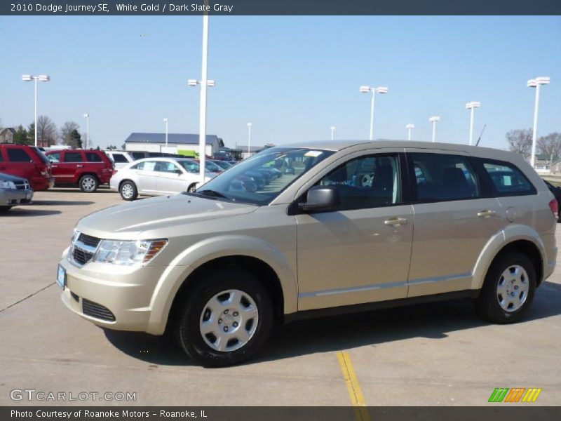 White Gold / Dark Slate Gray 2010 Dodge Journey SE