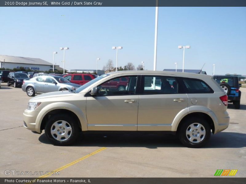 White Gold / Dark Slate Gray 2010 Dodge Journey SE