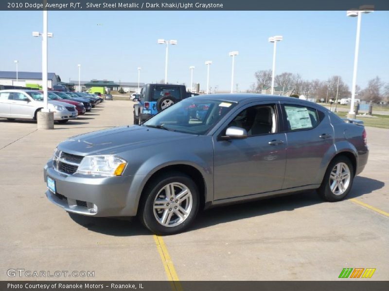 Silver Steel Metallic / Dark Khaki/Light Graystone 2010 Dodge Avenger R/T