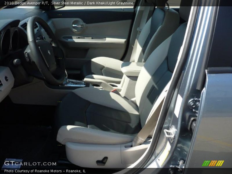 Silver Steel Metallic / Dark Khaki/Light Graystone 2010 Dodge Avenger R/T