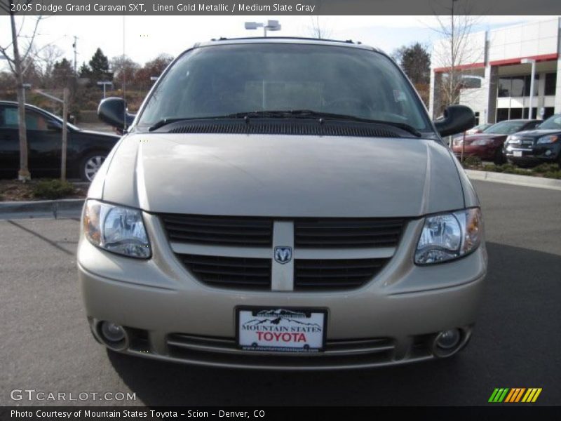 Linen Gold Metallic / Medium Slate Gray 2005 Dodge Grand Caravan SXT