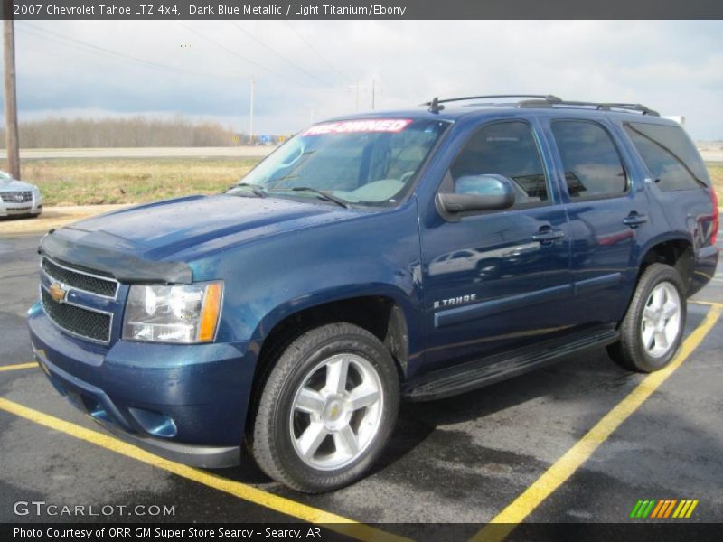 Dark Blue Metallic / Light Titanium/Ebony 2007 Chevrolet Tahoe LTZ 4x4