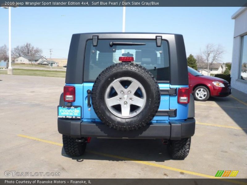 Surf Blue Pearl / Dark Slate Gray/Blue 2010 Jeep Wrangler Sport Islander Edition 4x4