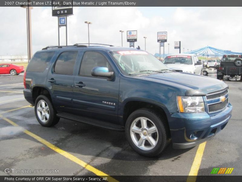 Dark Blue Metallic / Light Titanium/Ebony 2007 Chevrolet Tahoe LTZ 4x4