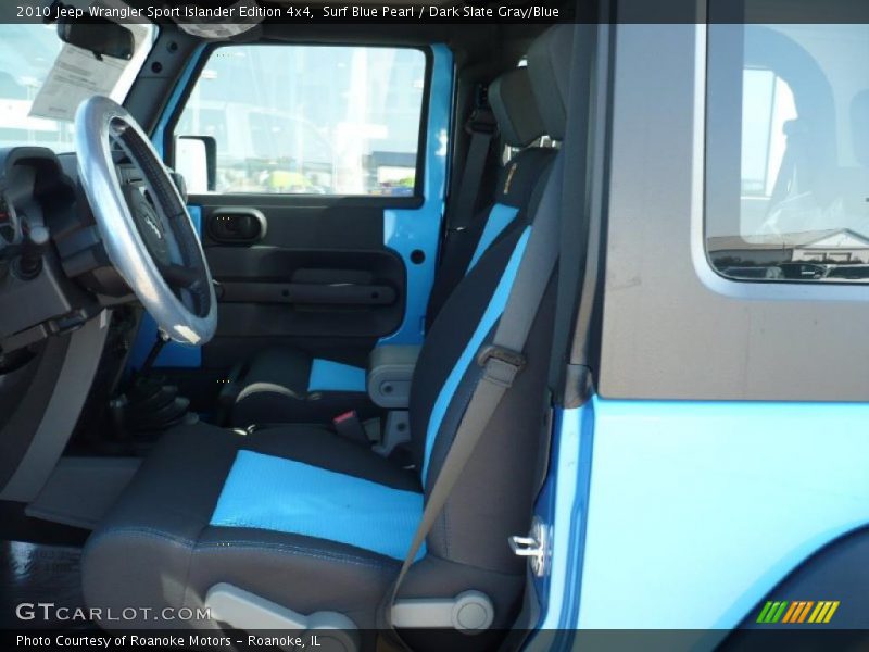 Surf Blue Pearl / Dark Slate Gray/Blue 2010 Jeep Wrangler Sport Islander Edition 4x4