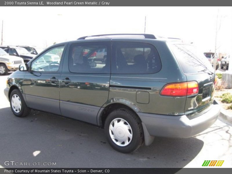 Woodland Pearl Green Metallic / Gray 2000 Toyota Sienna LE