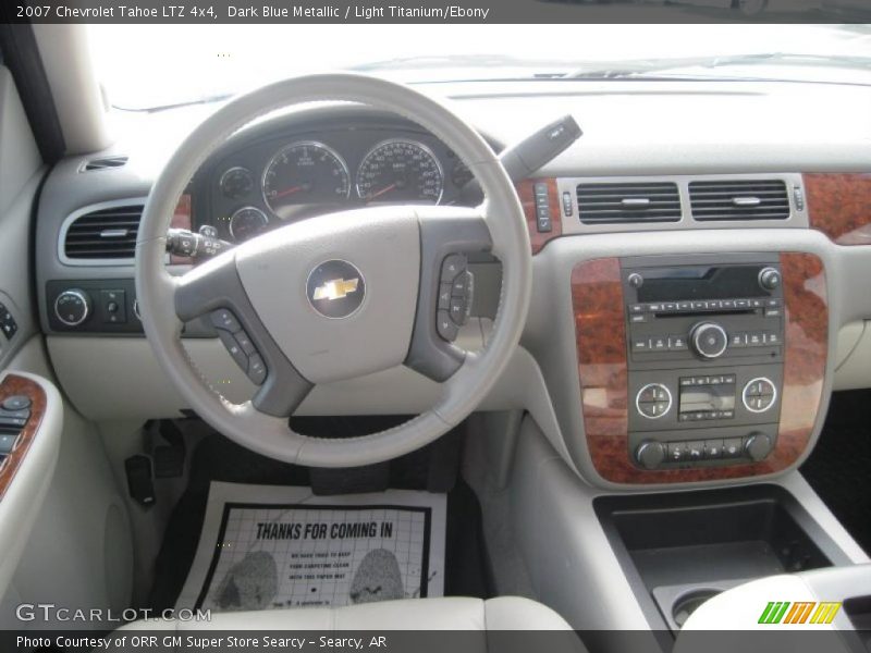 Dark Blue Metallic / Light Titanium/Ebony 2007 Chevrolet Tahoe LTZ 4x4
