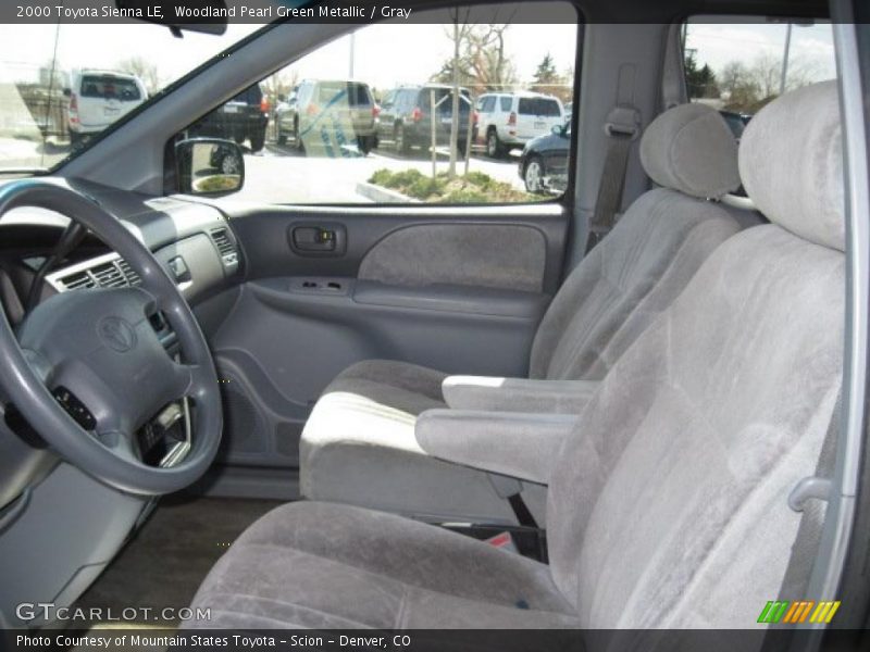 Woodland Pearl Green Metallic / Gray 2000 Toyota Sienna LE