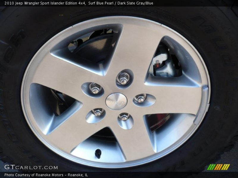 Surf Blue Pearl / Dark Slate Gray/Blue 2010 Jeep Wrangler Sport Islander Edition 4x4